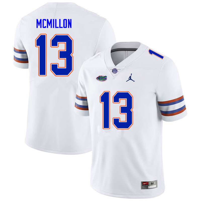 Men #13 Donovan McMillon Florida Gators College Football Jerseys Sale-White